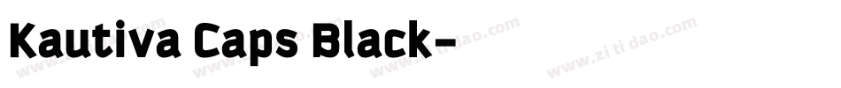 Kautiva Caps Black字体转换